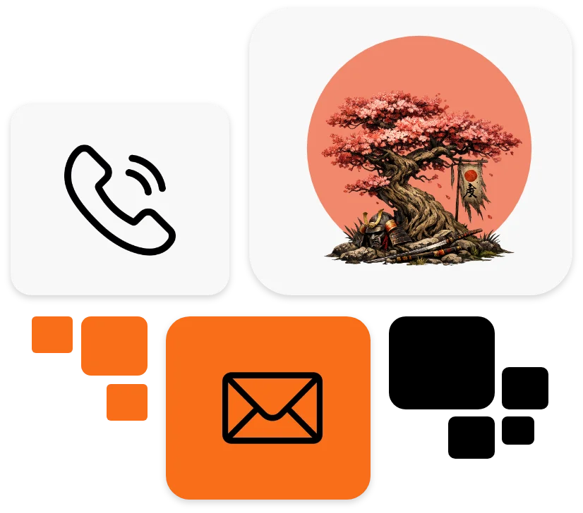 Gráfica relacionada a contactarme, se ven iconos e ilustraciones