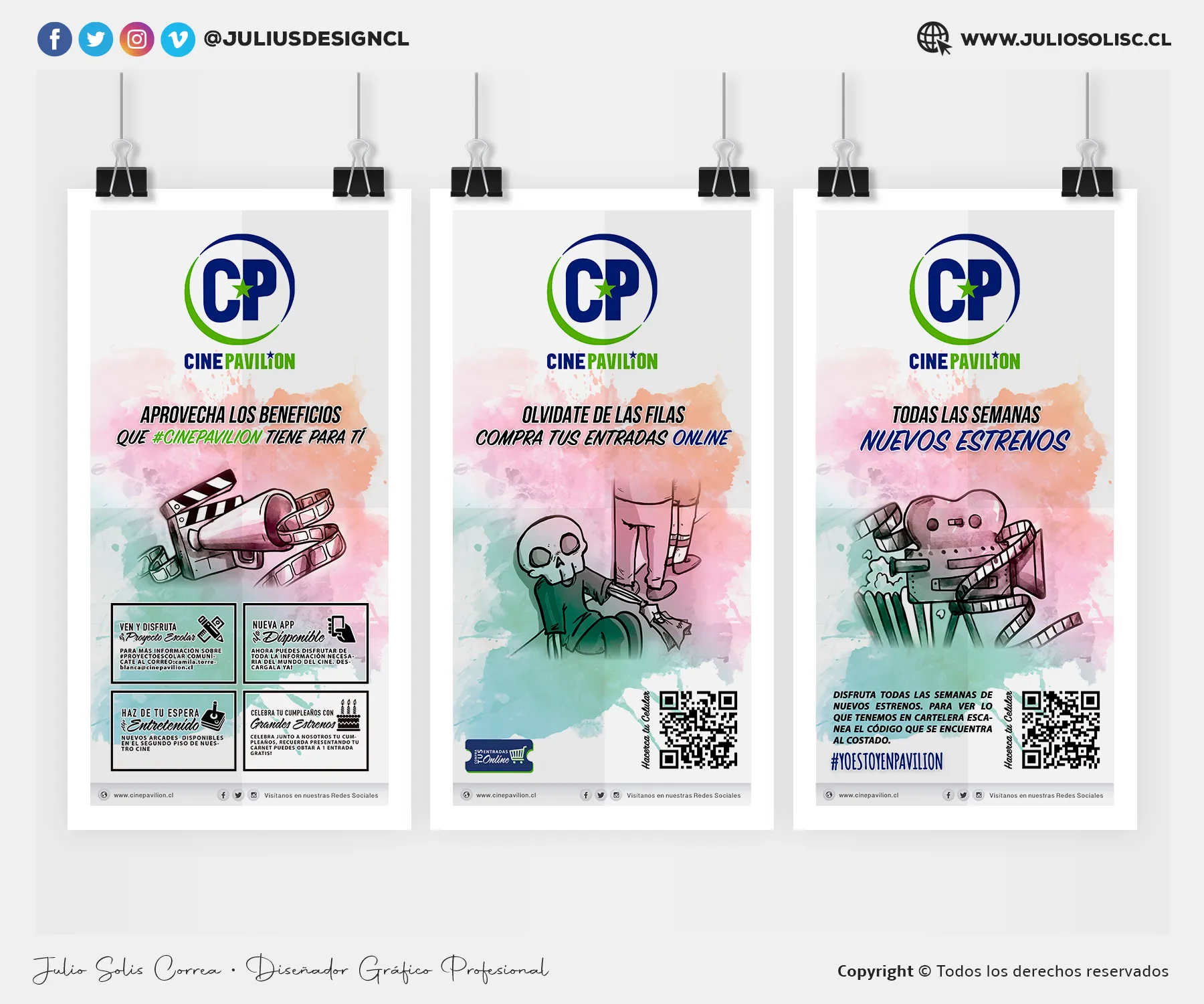 Afiche impresos Cine Pavilion