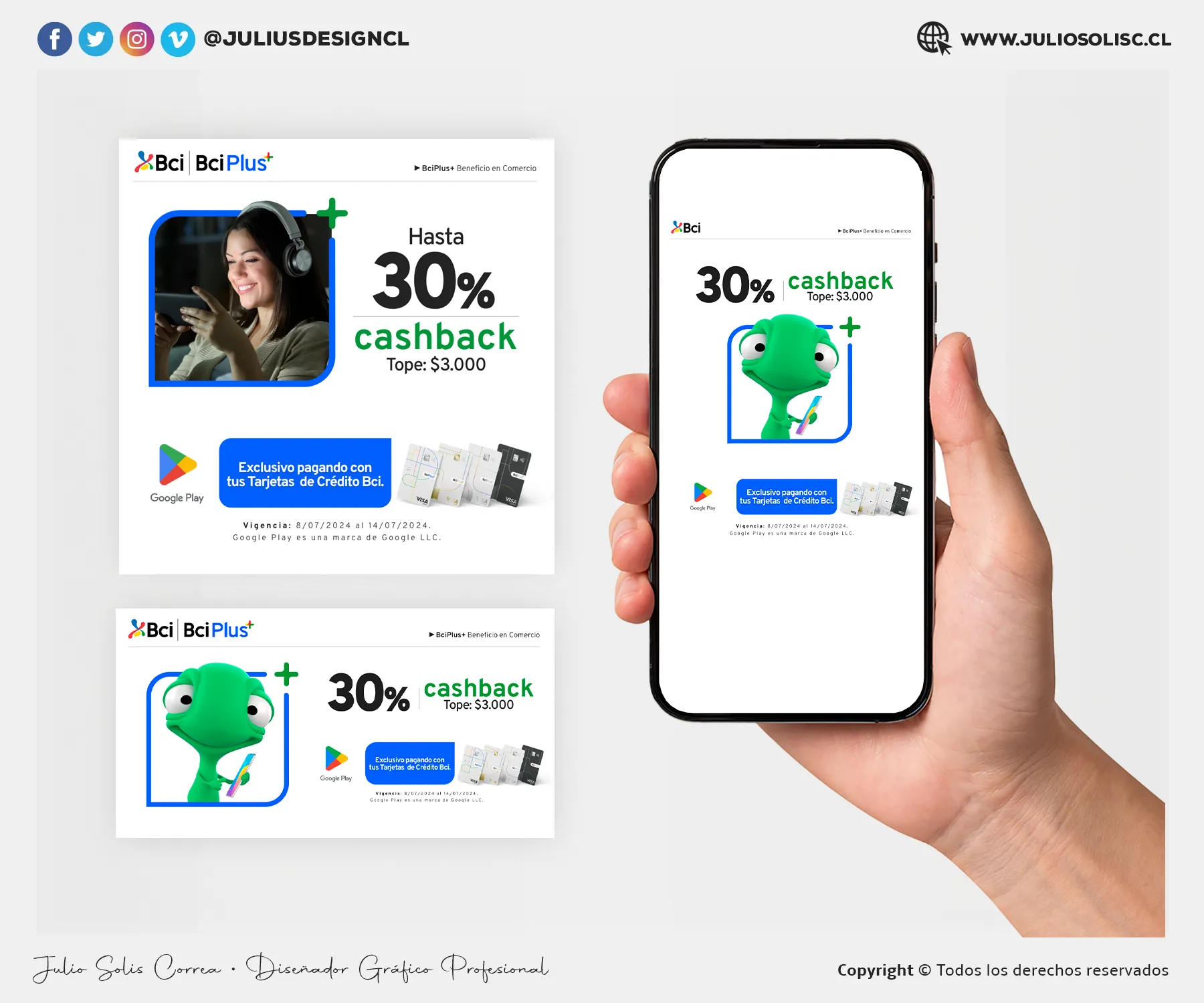 Post paid media Bci convenio Google Play