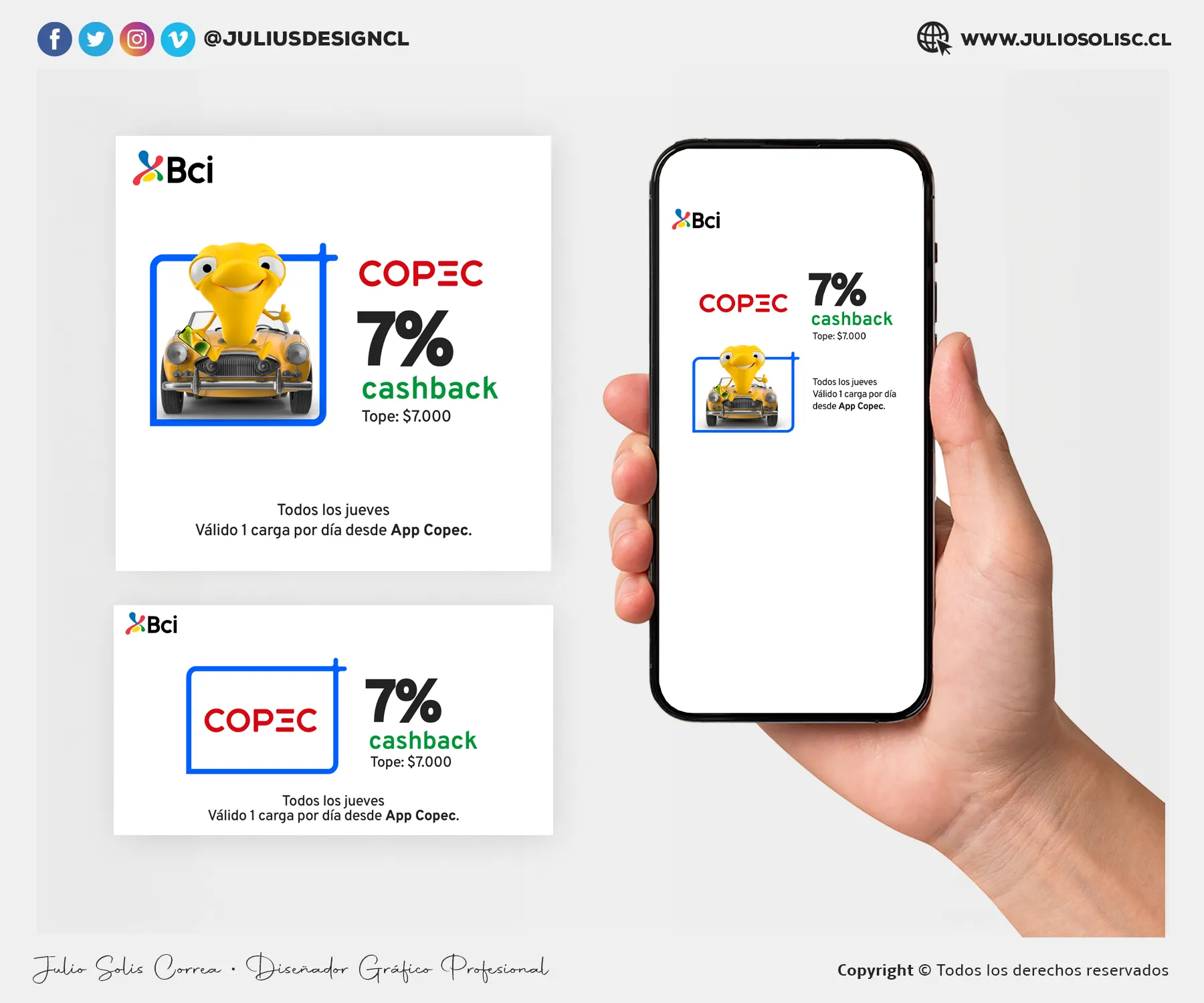 Post paid media Bci convenio Copec