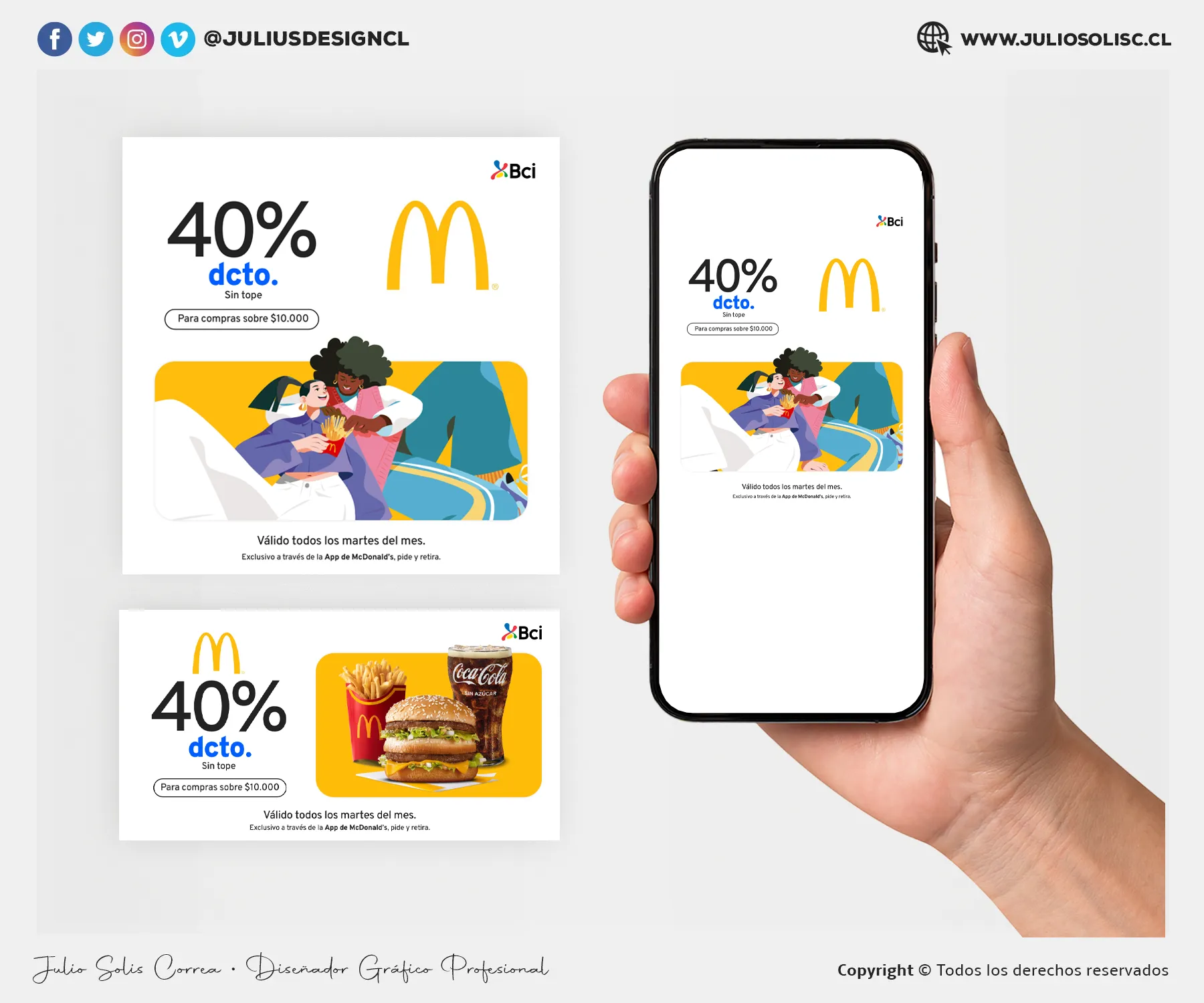 Post paid media convenio Mc Donal's