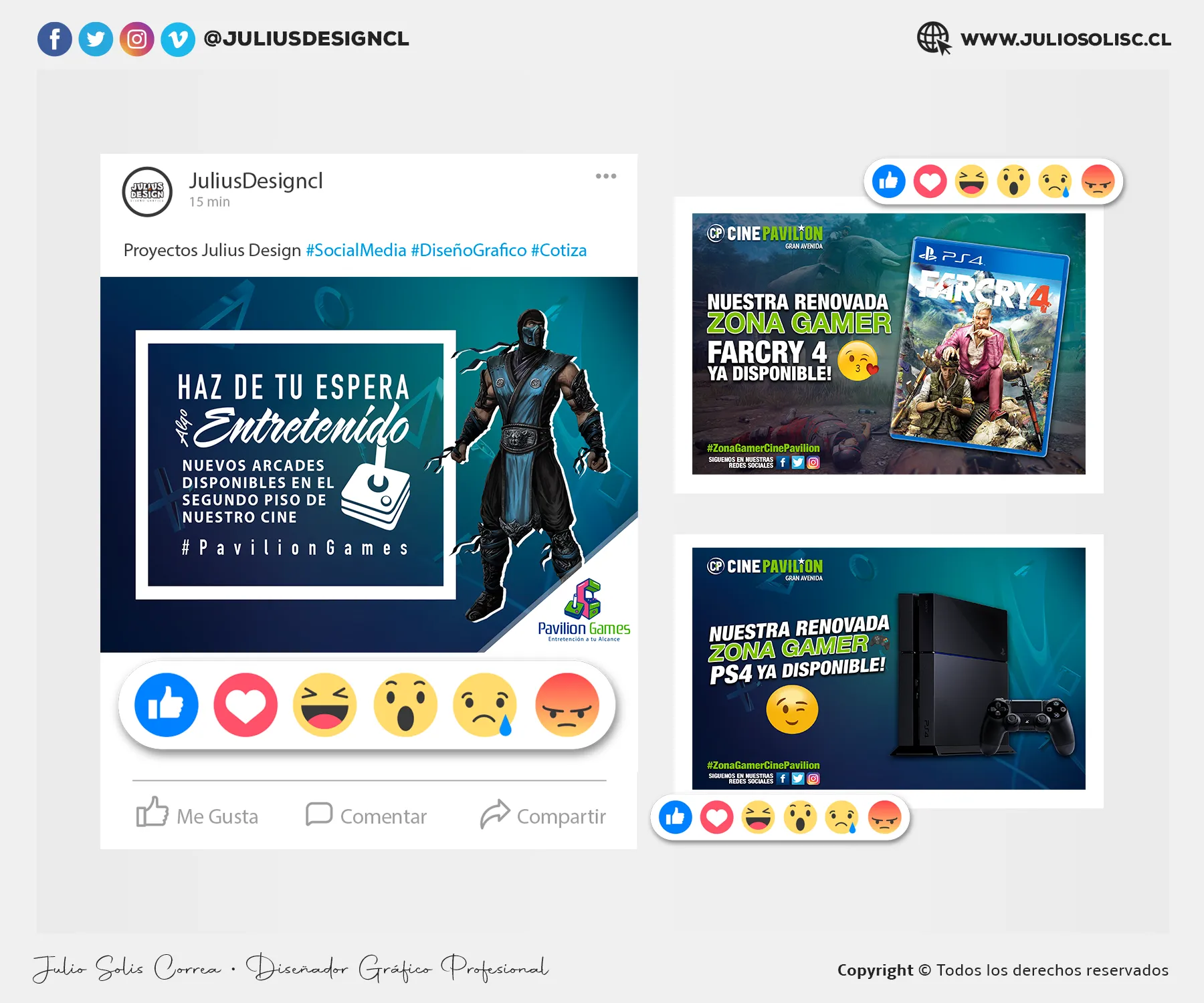 Post rrss Cine Pavilion zona gamer